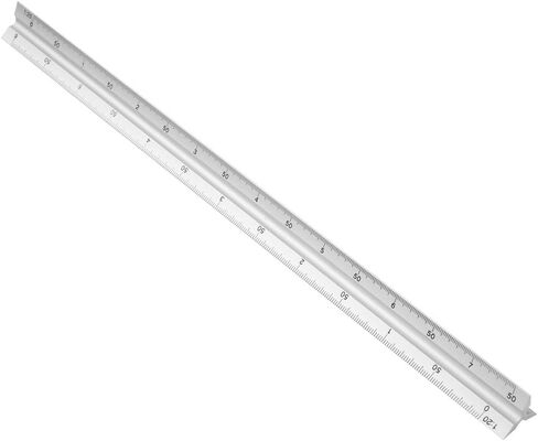 Keenso High Precision Triangular Scale Ruler, Lightweight and Convenient for and Carpenters, 30cm in Saudi Arabia