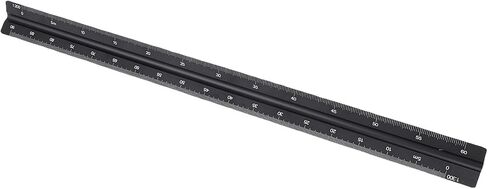 Triangular Engineer Scale Ruler Aluminum Architect Scale Ruler Technical Drawing Ruler 30cm with 1:100 1:200 1:250 1:300 1:400 1:500 Scales for Architecture Engineering Drafting in Saudi Arabia