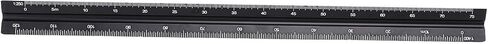 Triangular Engineer Scale Ruler Aluminum Architect Scale Ruler Technical Drawing Ruler 30cm with 1:100 1:200 1:250 1:300 1:400 1:500 Scales for Architecture Engineering Drafting in Saudi Arabia