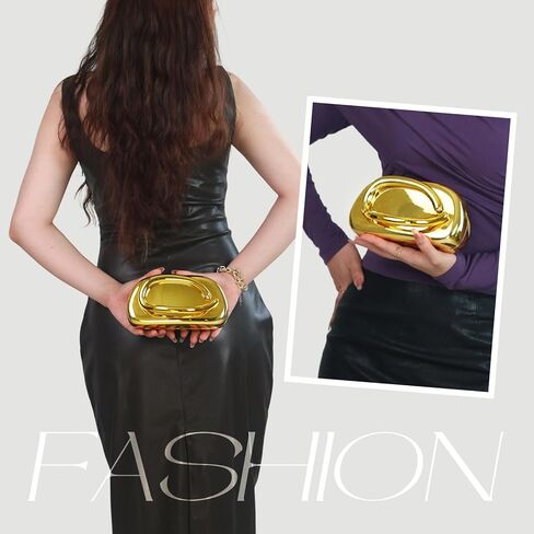 محفظة مخلب الأكريليك للنساء ، فريدة من نوعها المعدنية المعدنية مقبض حقيبة مسائية لحفل حفل زفاف رسمي in Kuwait