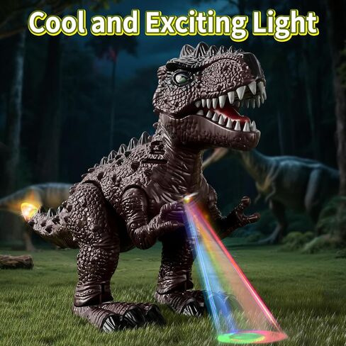 Lucky Doug 3 Pack Electric Realistic Dinosaur Toys with Simulated Sound ＆ Light for Boys Kids Aged 3 4 5 Years Old - Perfect Jurassic Tyrannosaurus Rex Gift for Christmas and Birthday in Kuwait