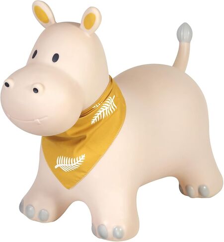 Kindsgut Bouncy Animal Hopper Hippo for Children, Designed in Germany, Playful and Modern Colors, air Pump Included, Indoors and Outdoors in Kuwait