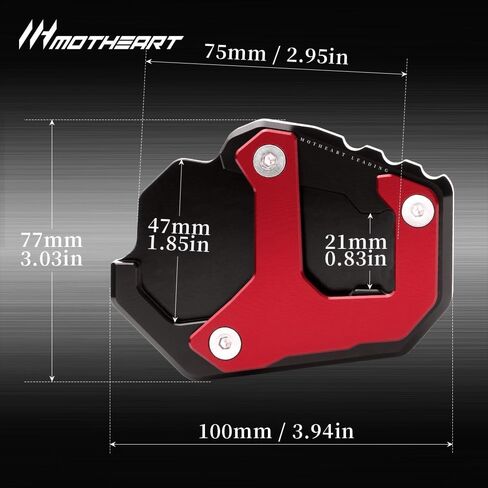 Motorcycle Parking Stand Support Pad For CRF1100L Africa Twin/CRF 1100L Africa-Twin Adventure Sports 2019-2025 CNC Aluminum Outdoor Stability Anti-Slip Accessories (Black) in Saudi Arabia