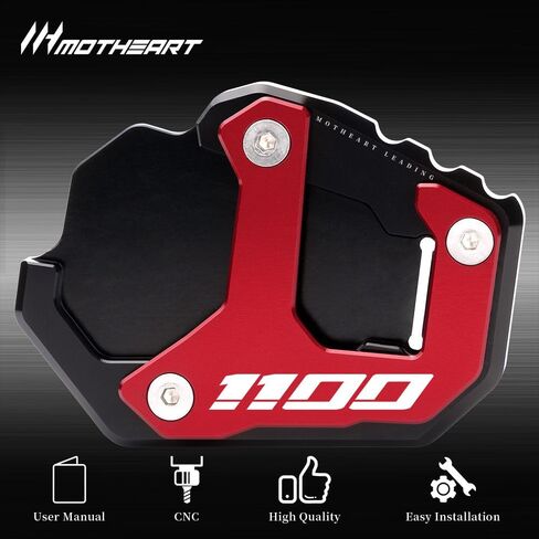 Motorcycle Parking Stand Support Pad For CRF1100L Africa Twin/CRF 1100L Africa-Twin Adventure Sports 2019-2025 CNC Aluminum Outdoor Stability Anti-Slip Accessories (Black) in Saudi Arabia