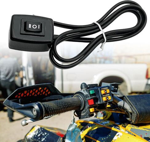 مفتاح LED لمقود الدراجات النارية، تجميع سريع، هيكل بلاستيكي، تشغيل ليلي محسّن لنماذج المركبات المتعددة، مفتاح إضاءة آمن in Kuwait
