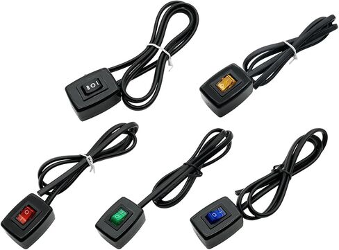 مفتاح LED لمقود الدراجات النارية، تجميع سريع، هيكل بلاستيكي، تشغيل ليلي محسّن لنماذج المركبات المتعددة، مفتاح إضاءة آمن in Kuwait