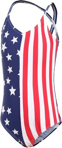 Moon Tree Girls One Piece Swimsuits Ruffle Swimwear Beach Bathing Suit 2-14 Years in Kuwait