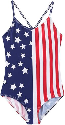 Moon Tree Girls One Piece Swimsuits Ruffle Swimwear Beach Bathing Suit 2-14 Years in Kuwait
