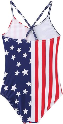 Moon Tree Girls One Piece Swimsuits Ruffle Swimwear Beach Bathing Suit 2-14 Years in Kuwait