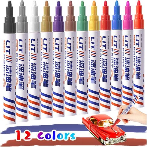 Portable Automotive Touch Paint Pen For Tires Permanent Oil Based Wheel Scratch Repair Pen Car Enthusiasts Repair Marker in Saudi Arabia