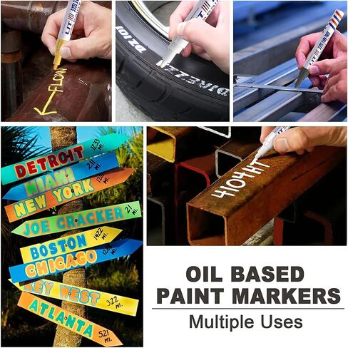 Portable Automotive Touch Paint Pen For Tires Permanent Oil Based Wheel Scratch Repair Pen Car Enthusiasts Repair Marker in Saudi Arabia