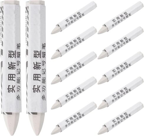 12pcs Tire Marking Crayons: Waterproof White Marker Pen Car Tire Pens - Car Bike Motorcycle Automotive Repair Management Supplies in Saudi Arabia