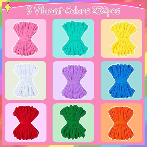 REENLIV Upgraded Weaving Loom Kit Toys for Kids & Adults, DIY Arts & Crafts, Easy Potholder Loom Knitting Activity for Beginners, Ideal Gifts for Girls Ages 5 6 7 8-12 13 Years Old, 252 Craft Loops in Saudi Arabia