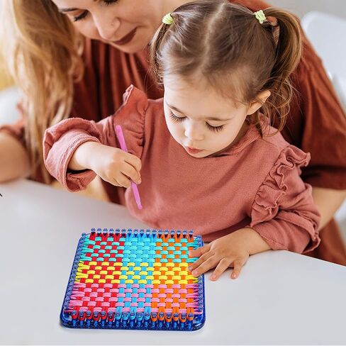 REENLIV Upgraded Weaving Loom Kit Toys for Kids & Adults, DIY Arts & Crafts, Easy Potholder Loom Knitting Activity for Beginners, Ideal Gifts for Girls Ages 5 6 7 8-12 13 Years Old, 252 Craft Loops in Saudi Arabia