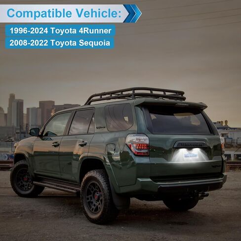 مجموعة مصابيح LED للوحة الترخيص متوافقة مع 1996-2024 4Runner 2008-2022 سيكويا 6000K أبيض، حزمة من 2 in Kuwait