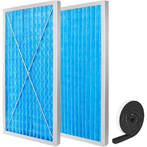 24x12x1 Electrostatic Outer Air Filter Compatible with JET AFS-1000B/AFS-1000C (708731/708732) Air Filtration Systems,5-Micron Electrostatic Air Filter (2 Pack) in Saudi Arabia