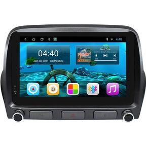 ستيريو سيارة Android 14 لسيارة شيفروليه كامارو 2010-2016 9 بوصة شاشة IPS وراديو ملاحة GPS مع Carplay Android Auto Bluetooth SWC DSP RDS 4G WiFi(8+128GB) in Kuwait