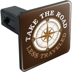 GRAPHICS & MORE Take The Road Less Traveled Compass Tow Trailer Hitch Cover Plug Insert 2" in Kuwait