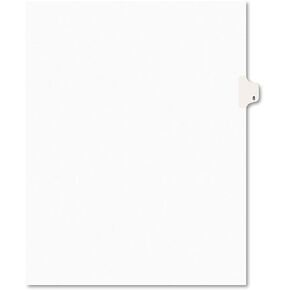 Avery Legal Exhibit Tab Dividers, Tab Title: 8, White, Letter, 25/Pack (11918) in Saudi Arabia