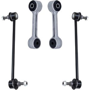 محور ديترويت - 4 قطع قضبان Sway لسيارات BMW 323Ci 323i 325i 325Ci 328Ci 328i 330Ci 330i، 4 استبدال وصلات نهاية قضيب التثبيت الأمامي والخلفي in Kuwait