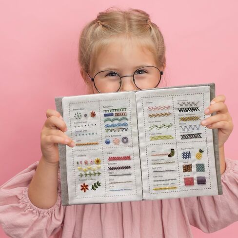 Stitch Book,Embroidery Books of Stitch,DIY,Stitch by Stitch Book,Embroidery Sewing Books for Beginners and Enthusiast,Unique Handmade Gift in Saudi Arabia
