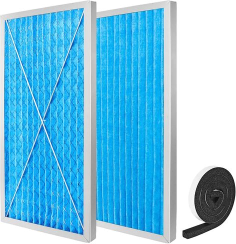 24x12x1 Electrostatic Outer Air Filter Compatible with JET AFS-1000B/AFS-1000C (708731/708732) Air Filtration Systems,5-Micron Electrostatic Air Filter (2 Pack) in Saudi Arabia