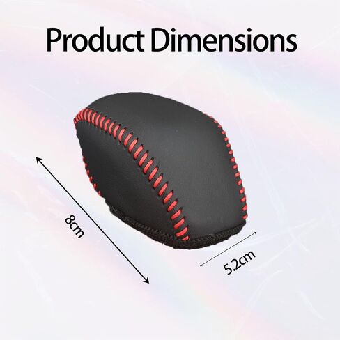 Leather Gear Shift Knob Cover Compatible with RAV4 2019-2025 Highlander 2020-2024 Car Protect Accessories (Black) in Saudi Arabia