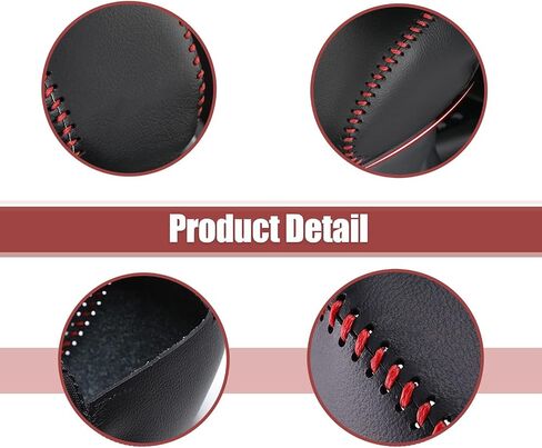 Leather Gear Shift Knob Cover Compatible with RAV4 2019-2025 Highlander 2020-2024 Car Protect Accessories (Black) in Saudi Arabia