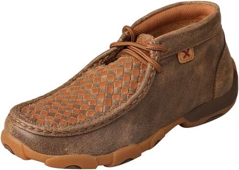 Twisted X Kids Chukka Driving Moc, Bomber & Tan, 3.5 M in Saudi Arabia