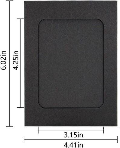 BetterJonny 30pcs Paper Photo Frames, 4 * 6 Inches Kraft Picture Frame for Home Party Office with Mini Wooden Clips and Jute Strings White/Black/Brown in Saudi Arabia