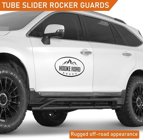 Hooke Road Outback Rock Sliders Tube Rocker Guard for 2015-2019 Subaru Outback, Offroad Protection Tubular Side Door Armor Rails Running Board Nerf Bars in Saudi Arabia