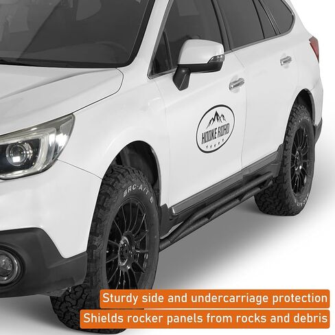 Hooke Road Outback Rock Sliders Tube Rocker Guard for 2015-2019 Subaru Outback, Offroad Protection Tubular Side Door Armor Rails Running Board Nerf Bars in Saudi Arabia