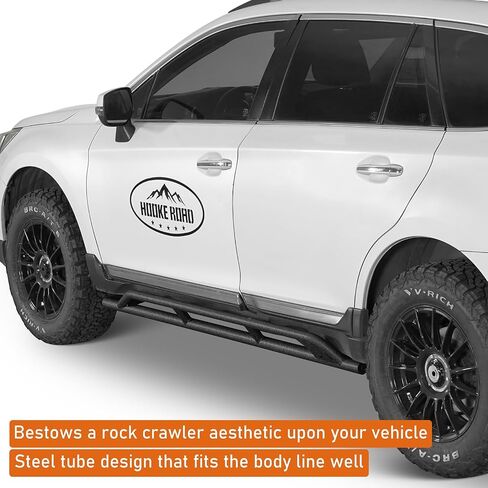 Hooke Road Outback Rock Sliders Tube Rocker Guard for 2015-2019 Subaru Outback, Offroad Protection Tubular Side Door Armor Rails Running Board Nerf Bars in Saudi Arabia