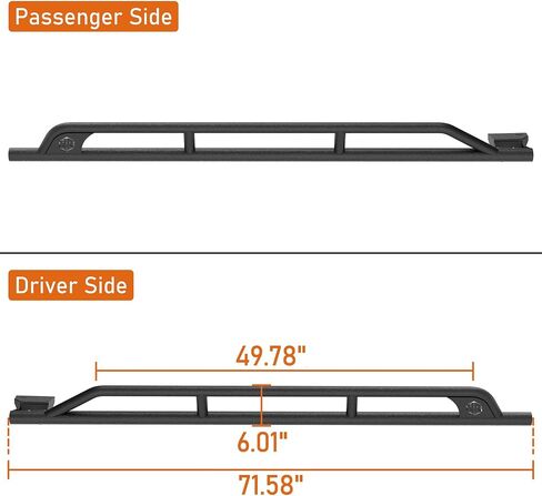 Hooke Road Outback Rock Sliders Tube Rocker Guard for 2015-2019 Subaru Outback, Offroad Protection Tubular Side Door Armor Rails Running Board Nerf Bars in Saudi Arabia