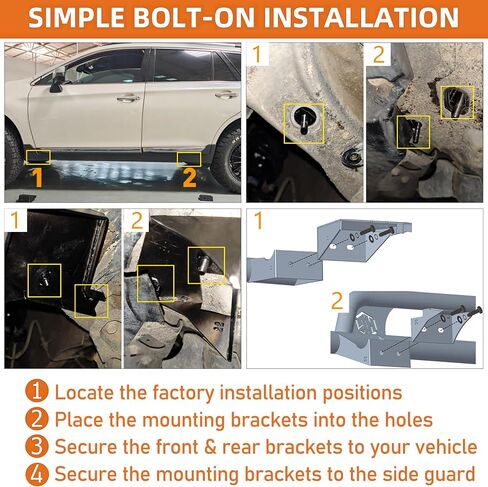 Hooke Road Outback Rock Sliders Tube Rocker Guard for 2015-2019 Subaru Outback, Offroad Protection Tubular Side Door Armor Rails Running Board Nerf Bars in Saudi Arabia