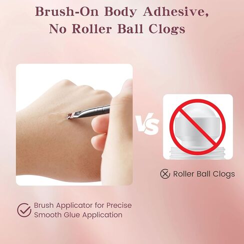 Body Adhesive for Skin and Clothes-80ml, Sweat Proof, Strong Hold Skin Glue for Dancers Dress, Leotards, Stockings, Bras, Wigs, Costumes in Saudi Arabia