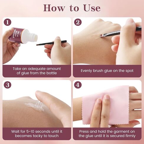 Body Adhesive for Skin and Clothes-80ml, Sweat Proof, Strong Hold Skin Glue for Dancers Dress, Leotards, Stockings, Bras, Wigs, Costumes in Saudi Arabia