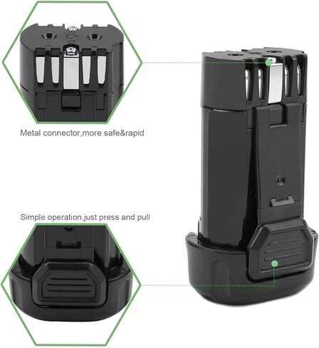 Hanaix 2000mAh 8V بطارية ليثيوم أيون استبدال لديوالت DCB080 DW4390 DCF680 DCF680N1 DCF680N2 DCF680G2 DCF682 DCL023 DCB095 in Kuwait