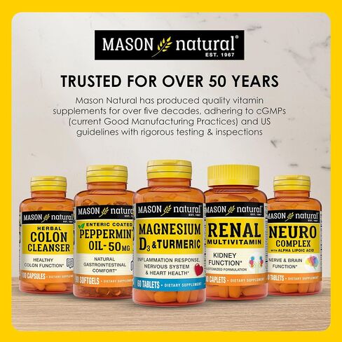 Mason Natural, Omega-3 Fish Oil, 1000 Mg, 90 Softgels, Dietary Supplement with Omega Fatty Acids from Fish Oil, Supports Heart and Joint Health in Saudi Arabia
