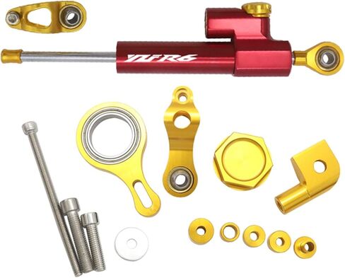 دعامة تثبيت مثبط التوجيه باستخدام الحاسب الآلي للدراجات النارية لمجموعة تركيب YAMAHA YZF R6 (دعم أحمر) in Kuwait
