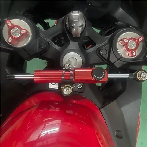 Motorcycle Steering Damper for Y&AMAHA YZF R1 R3 R6 R25 MT03 MT25 2005-2016 2006 2007 2008 2014 2015 Motorcycle Damper Steering Stabilize Safety Control(Green Black) in Saudi Arabia