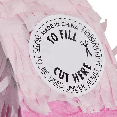 Number 5 Pinata, Pink and Gold Foil for Girls 5th Birthday Party Decorations (Small, 16.5 x 11.6 x 3 In) in Kuwait