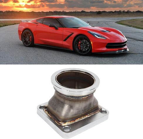 25in. V Band Flange Adapter, Stainless Steel Flange, T4 V Band Adapter, Rustproof Lasting V Band to T4 Flange for All Cars and Trucks in Saudi Arabia
