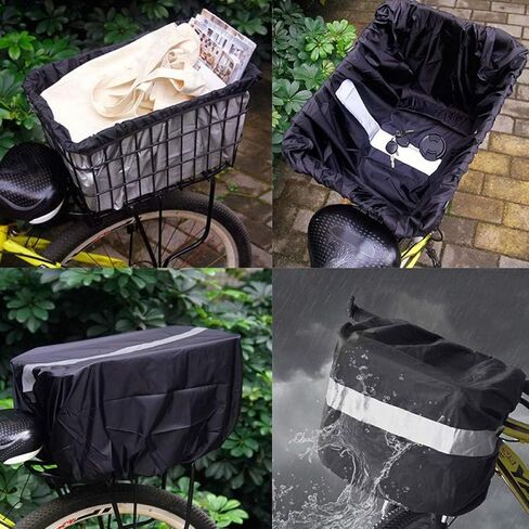 Strong Oxfords Materials Cycle Basket Guard Flexible Cord Cycle Rain Shield Sun Block Outdoor Equipment Reflective Bike Rain Cover in Saudi Arabia