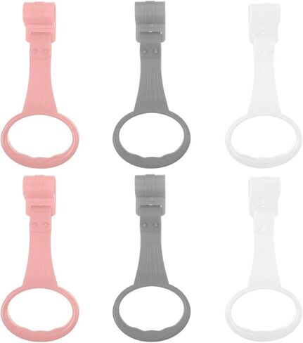 6PCS Baby Pull Up Rings: Premium Pull Up Handles Standing Walker Tool - Plastic Walking Exercises Assistant Rings for Infants Babies Toddler - Ergonomic Handles in Saudi Arabia