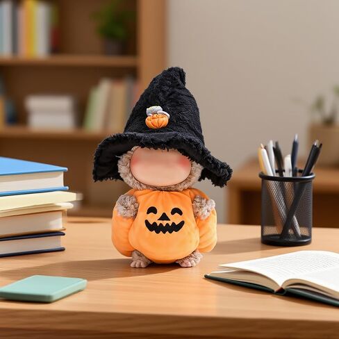 Fit for 17cm Doll Clothes Outfit Set, Cotton Doll Clothes Accessories Fashion Party Outfit Set Unique Cute Theme Design for Collector Fans (Pumpkin) in Saudi Arabia
