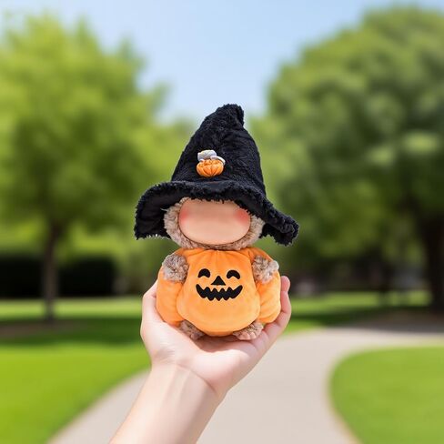 Fit for 17cm Doll Clothes Outfit Set, Cotton Doll Clothes Accessories Fashion Party Outfit Set Unique Cute Theme Design for Collector Fans (Pumpkin) in Saudi Arabia