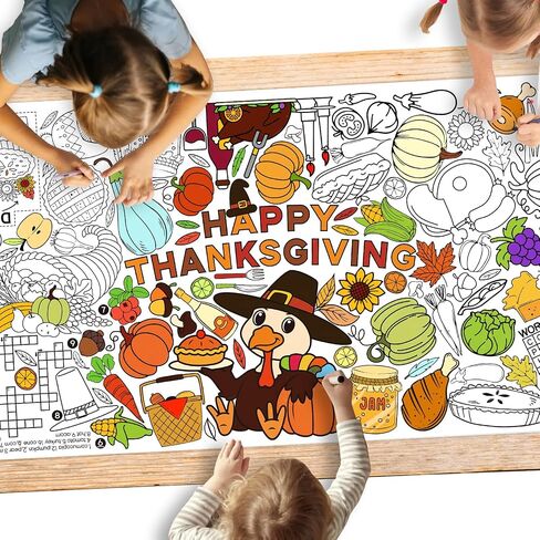 Gatherfun Merry Christmas Decorations - Versatile 31.5 x 72 Inches Activity Poster, Christmas Party Coloring Banner/Santa & Snowman Table Cover for School Parties and Special Events in Saudi Arabia