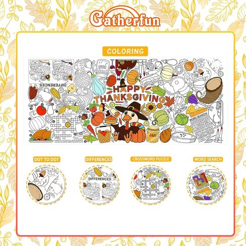 Gatherfun Merry Christmas Decorations - Versatile 31.5 x 72 Inches Activity Poster, Christmas Party Coloring Banner/Santa & Snowman Table Cover for School Parties and Special Events in Saudi Arabia