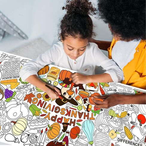 Gatherfun Merry Christmas Decorations - Versatile 31.5 x 72 Inches Activity Poster, Christmas Party Coloring Banner/Santa & Snowman Table Cover for School Parties and Special Events in Saudi Arabia
